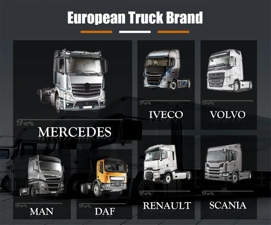 Turbo,Starter,Alternator,Body,Brake,Engine,Classis,Transmission Spare Truck Parts for Mercedes-Benz/Volvo/Man/Scania/Renault/Daf/Iveco/ Isuzu/ Hyundai/Nissan